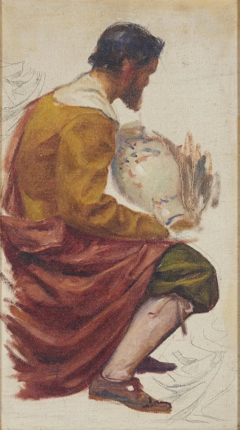 Veloso Salgado - Studio di uomo seduto